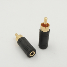 Gold Plated 3.5mm 1/8" Female Mono jack To RCA Male plug Audio Adapter Connector 2024 - buy cheap