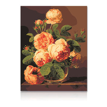 MaHuaf-A118 still life style flower DIY oil painting by numbers DIY digital oil painting on canvas home decoration 2024 - buy cheap