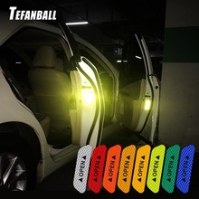 4Pcs/Set Car reflective stickers Tape Warning Mark Night Driving Safety Lighting Luminous Tapes Accessories Car Door Stickers 2024 - buy cheap