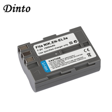 Dinto 1pc 1500mAh EN-EL3e ENEL3e Rechargeable Li-ion Lithium Camera Battery for Nikon D100 D200 D300 D50 D70 D80 D90 EN EL3e 2024 - buy cheap