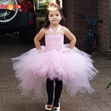 Gorgeous Light Pink Girls Tutu Dress for Photo Shoot Birthday Party Wedding Kids Dress up Costume Pink Fancy Ball Gown 2024 - buy cheap