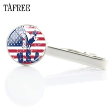 TAFREE-broche de corbata Simple para hombre, Clip de corbata de Metal, bandera americana, caballero, lazo barra pinza, Pin, regalo, FG113 2024 - compra barato