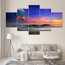 Modern Canvas Painting On The Wall Art Modular Pictures 5 Panel Hot Air Balloon For Living Room Home Decor Abstract Frame 2024 - buy cheap