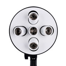 Andoer-Base de enchufe 5 en 1 E27, adaptador de soporte de bombilla para lámpara de luz fotográfica, Softbox para estudio de vídeo y foto 2024 - compra barato