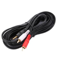 5m jack Cinch AUX audio cable 3.5mm jack on 2 * RCA RCA plug 2024 - buy cheap