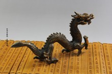 Antique bronze Pure Copper Old Brass  little dragon furnishing articles archaize mascot furniture collection dragon god beast 2024 - buy cheap