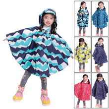 high quality kids fashion waterproof polyester reusable wholesale rain coats poncho in pocket various colors for children 2024 - buy cheap