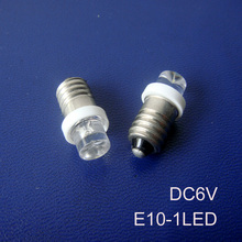 High quality 6V E10 led Indicator light,car E10 led Dashboard Warning Indicator 6.3V e10 led bulbs 6vdc free shipping 100pcs/lot 2024 - buy cheap