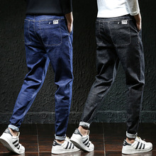 new arrival fashion Winter super Large Jeans Men Fashion Tight Waist Elasticity  Trousers Full Length Casual plus size 28-44 46 2024 - buy cheap