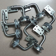 Wholesale 100PCS 60*60mm Brushed Stainless Steel Handrail Brackets 10-16MM Glass Mounted Hand Rail Bracket Adjustable 2024 - buy cheap