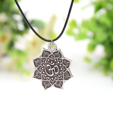 1pcs Lotus Om Necklace Pendant Retro Tibet Mandala Spiritual Amulet Pagan Wiccan Talisman Religious jewelry 4030 2024 - buy cheap