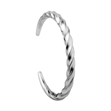 Simple Twisted Cuff Bracelet Antique Silver Color Cuff Bang Bangles Unisex Fashion Jewelry 2024 - buy cheap
