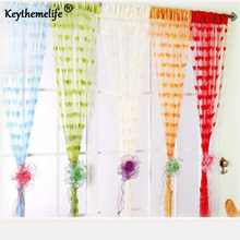 Door Curtain Window Cute Heart Line Tassel String  Room Divider Curtain Valance 11 color fast shipping new A 2024 - buy cheap