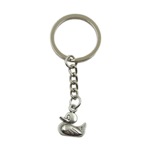New Hot Men Key Ring Metal Key Chain Keychain Gift Jewelry Silver Color Duck Quacker Pendant Great Promotion 2024 - buy cheap