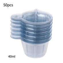 50Pcs 40ML Plastic Disposable Cups Dispenser DIY Epoxy Resin Jewelry Making Tool 2024 - buy cheap