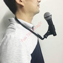 Neck Microphone Holder (Lock)- Magic Trick , Magic Card Tricks 2024 - buy cheap