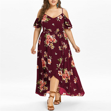 Womail Summer Women Dress 2018 Vintage Sexy Bohemian Floral Tunic Beach Dress Sundress Plus Size Red White Dress Female 2024 - buy cheap