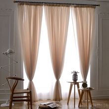 3*2.6cm Solid Window Curtain Cortinas Fixed Pleat Processing Sheer Curtains For Living Room Translucidus Home Decor Customized 2024 - buy cheap