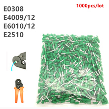 1000PCS/lot tube insulating terminals E0308 E4009 E6010 E2510 E4012 E6012 insulated cable wire crimp connector 2024 - buy cheap