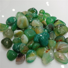 100g Natural green agate Crystal Gravel stone Rock Crystal Quartz Mineral healing Specimen Fish Tank Garden Decoration 20-30mm 2024 - buy cheap