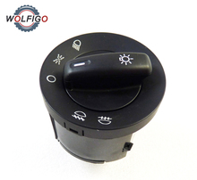 Wolfigo interruptor de luz principal botão de controle para vw mk5 golf jetta b6 passat euro 1t0941431c 2024 - compre barato