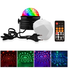 2 in 1 9W Sound Activated Rotating RGB Disco Ball led Stage Light & Remote Disco lamp Home KTV Xmas Wedding decoration 100-240V 2024 - buy cheap