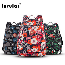 Модная сумка для мам Insular, брендовый вместительный рюкзак для детских подгузников, дорожный дизайнерский саквояж для ухода за детьми 2024 - купить недорого