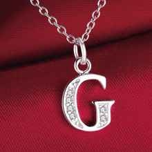 Модная Буква G посеребренное ожерелье новая распродажа серебряные ожерелья и подвески/ZEIGHDEM DKNKDHBE 2024 - купить недорого