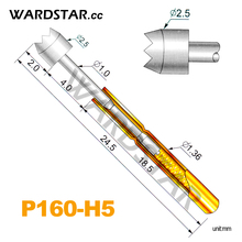 Sondas de Medición de resorte Pogo, longitud de Pin de 100mm, diámetro de P160-H5, 2,5 Uds., 24,5mm (muelle de carrera, espuma: 140g) 2024 - compra barato