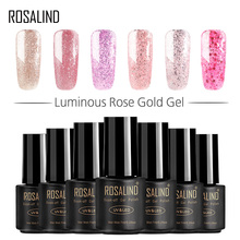 ROSALIND Gel Polish Luminous Rose Gold Gel Primer Nails 1S Soak off Semi Permanent Varnish Deisgned For Nail Art Beauty 2024 - buy cheap
