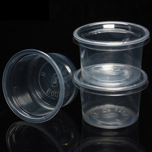 Juego de vasos de plástico desechables con tapa para postre, caja de salsa pequeña para yogurt, 1/2/3/4/5/6oz, 1000 unidades 2024 - compra barato