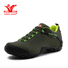 XIANG GUAN человек Пеший Туризм обувь Для мужчин дышащие Прогулочные сапоги зеленый Zapatillas спортивные восхождение обуви Прогулочные кроссовки 2024 - купить недорого
