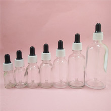2/10pcs 5/10/15/20/30/50/100ml DIY Empty Essential Oil Glass Bottles Amber Vials With White/Black Plastic Dropping Cover Pipette 2024 - buy cheap