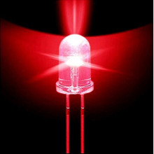 Atacado 500 peças 5mm redondo vermelho super brilhante diodo luz led 5000mcd 2024 - compre barato