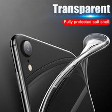 Ультратонкий Мягкий силиконовый прозрачный чехол из ТПУ для iPhone 6, 6S, 7, 8 Plus, X, XS, Max, XR, 11 Pro Max, 5 5S SE 2020, прозрачный чехол 2024 - купить недорого