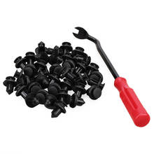 40Pcs 10mm Auto Vehicle Car Bumper Clips Retainer Fastener Rivet With Nail Puller Tool Door Panel Fender Liner For Honda BMW VW 2024 - buy cheap