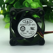 10 шт./лот 4020HH12B NF4 12V 0.24A Вентилятор охлаждения с двумя шариками 40*40*20 мм 2024 - купить недорого