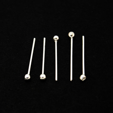 30pcs/lot 925 Sterling Silver Head Pin Jewelry Findings 0.7*15mm CN-BFS003 2024 - buy cheap
