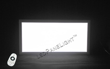Free Shipping New Size 300x600mm 24W  Color adjustable and dimmable LED Panel light With Remote Control Silver color frames 2024 - buy cheap