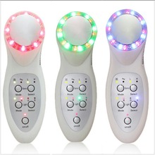 Masajeador de fotones eléctrico ultrasónico, masajeador de fotones de 3MHZ, 7 colores, Para rejuvenecimiento Facial, belleza limpia, cuerpo y piel 2024 - compra barato