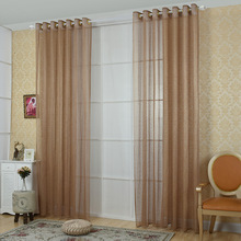 Design de malha moderna cortinas voile para sala estar cozinha quarto tule janela cortinas janela pura cortinas voile 2024 - compre barato