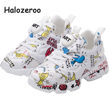 Spring New Kids Pu Leather Shoes Baby Girls Sport Sneakers Children Mesh Shoes Boys Fashion Casual Shoes Soft Brand Trainer 2021 2024 - buy cheap