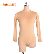 Nasinaya-macacão de malha para patinação artística, roupa feminina infantil, uma peça personalizada, ginástica, patinação artística, 11 2024 - compre barato