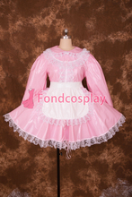 Vestido corto Sexy con cerradura para dama, uniforme de Cosplay de PVC, rosa, brillante, [P008] 2024 - compra barato