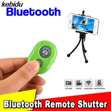 Цветной Bluetooth пульт дистанционного управления kebidu для спуска затвора с Bluetooth, пульт дистанционного управления для iPhone для Samsung s5 s4 HTC Sony Z2 iOS 2024 - купить недорого
