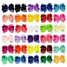 MengNa 6" Large Ribbon Hairbows,Large hair bows Girls' Hair Accessories With Clip,Boutique Hair Bows Girls Headwear 36cs/lot 2024 - buy cheap