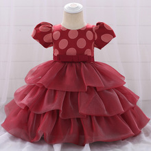 Infantil do bebê 1 ano de festa de aniversário vestido vermelho para a criança roupas da menina baptismo flor menina tutu vestidos de princesa para meninas infantil 2024 - compre barato