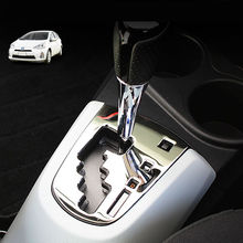SUS304 панель рычага переключения передач из нержавеющей стали, обшивка крышки для Toyota Prius C AQUA правой рукой, модель вождения 2023 - купить недорого