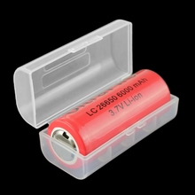 OOTDTY новый ящик для хранения батареи прозрачный пластиковый чехол держатель Контейнер для хранения батареи для 1X 26650 батареи 2024 - купить недорого
