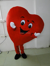 Disfraz de Mascota de alta calidad para adulto, traje de mascota con forma de corazón rojo de lujo, tamaño adulto, Envío Gratis 2024 - compra barato